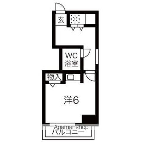 メゾンイマイ(ワンルーム/3階)の間取り写真