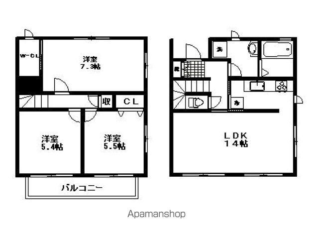 ノワールユキ(3LDK)の間取り写真