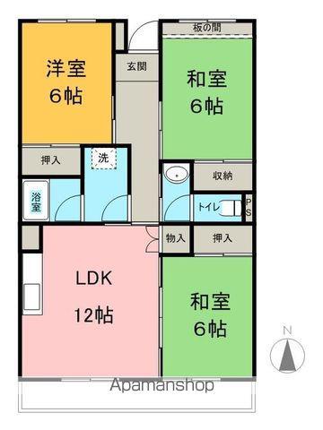 アネックス庄内(3LDK/2階)の間取り写真