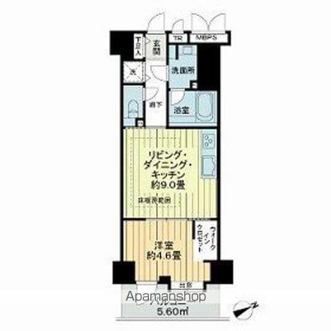 ライオンズシティ西新宿(1LDK/2階)の間取り写真