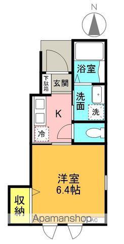 セントラル知多半田(1K/1階)の間取り写真