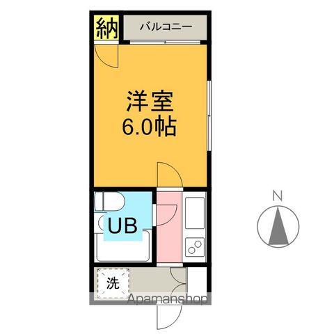 グレース16(1K/1階)の間取り写真