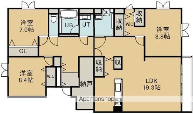 リアライズ松陰Ⅵ(3LDK/1階)の間取り写真