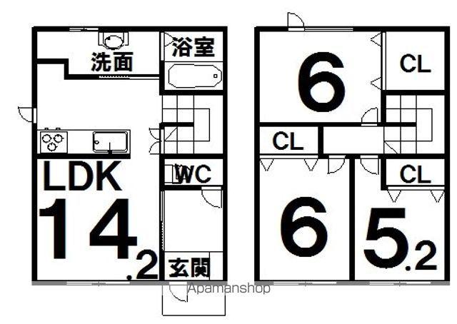 ユトリロ１３５(3LDK)の間取り写真