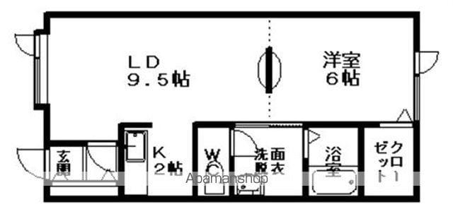 ベネッセⅤ(1LDK/2階)の間取り写真