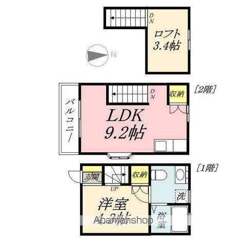 センターフィールド湊(1LDK)の間取り写真