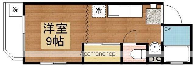 ヘイワテラス(1K/2階)の間取り写真
