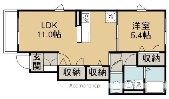 MAISON AVENIR(1LDK/1階)の間取り写真