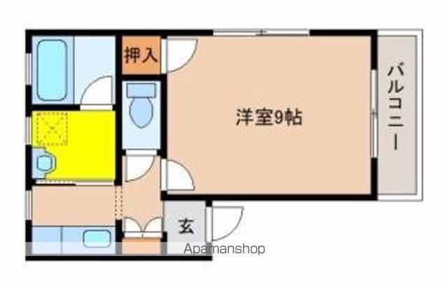 ラビアン下原(1K/3階)の間取り写真