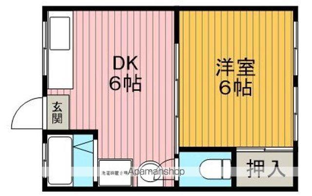 蛍池森ビル(1DK/3階)の間取り写真