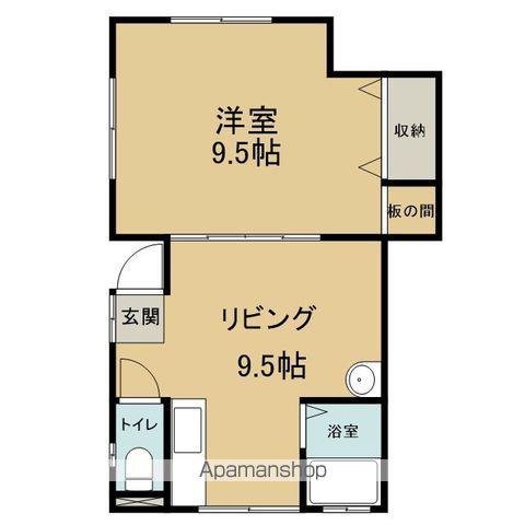 メゾン・ビュー(1LDK/1階)の間取り写真