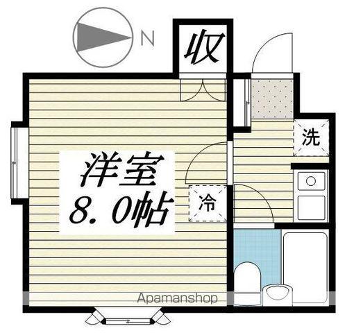 パンシオン 北仙台NO1(ワンルーム/2階)の間取り写真