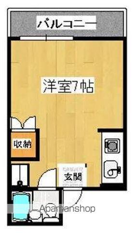 片原町駅北マンション(ワンルーム/6階)の間取り写真