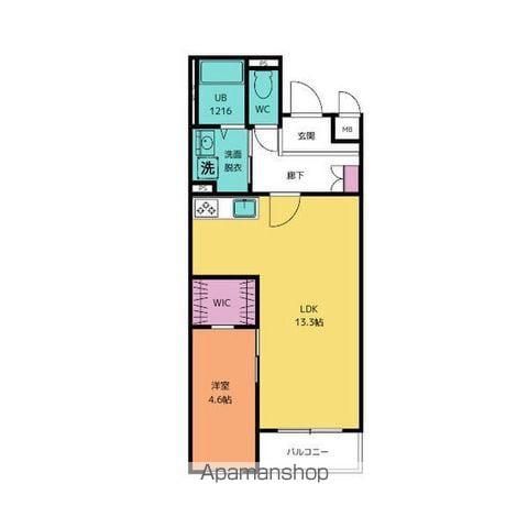 SK RESIDENCE NAGOYA(1LDK/2階)の間取り写真
