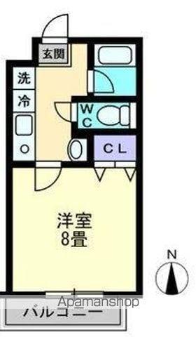 クレアール・ノグチ(1K/4階)の間取り写真