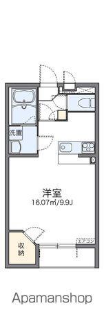 レオネクストNEXT ONE(1K/2階)の間取り写真