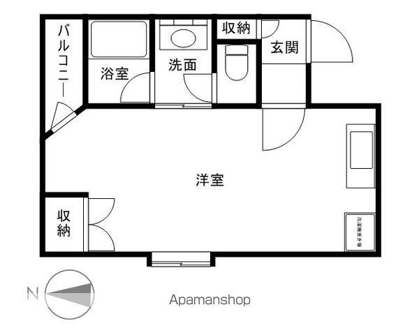 グランディオーゼナガノ(ワンルーム/8階)の間取り写真