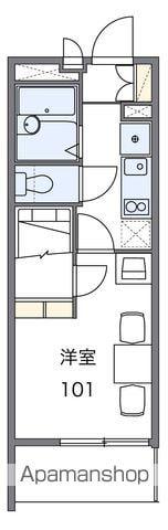 レオパレス八右衛門(1K/1階)の間取り写真