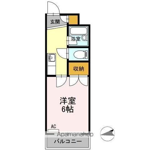 平成第二ビル(1K/3階)の間取り写真