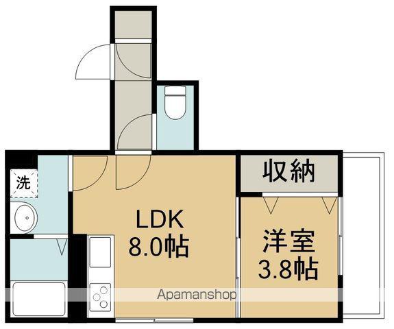 リバーサイドフジカワ(1LDK/3階)の間取り写真