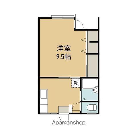 ブリリアントN(1K/1階)の間取り写真