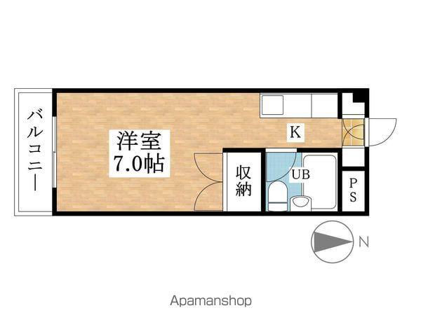 アクティ24(ワンルーム/2階)の間取り写真