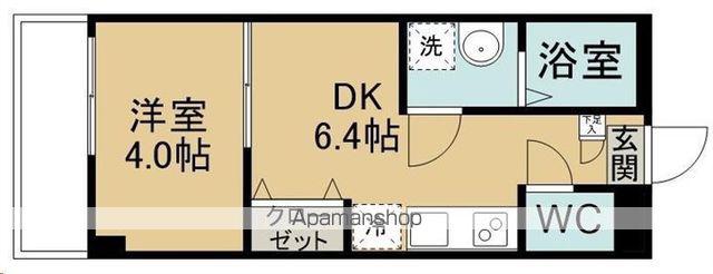 TERASU仙台(1DK/1階)の間取り写真