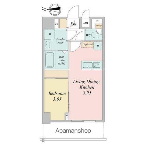 LIME RESIDENCE KAWAGUCHI イースト(1LDK/6階)の間取り写真