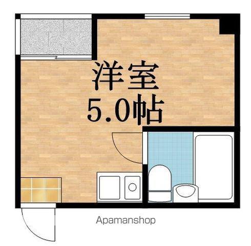 レナトゥスキョウバシ(ワンルーム/4階)の間取り写真