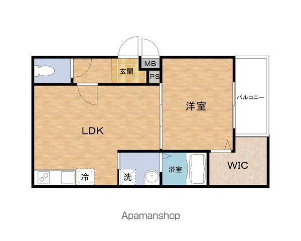 フジパレス シエスタ(1LDK/2階)の間取り写真