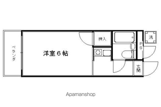 CASA VIEHA(1K/2階)の間取り写真