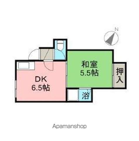 こもだハイツ(1DK/2階)の間取り写真