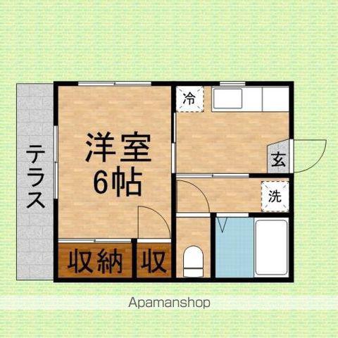サマックス・シャローム(1K/1階)の間取り写真