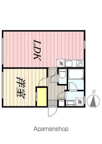 アレス中野(1LDK/1階)の間取り写真