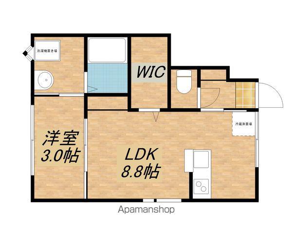 プレシャス大堀(1LDK/1階)の間取り写真