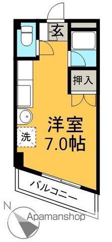 フォレストハウスⅢ(ワンルーム/2階)の間取り写真