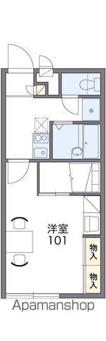 レオパレス青葉 Ⅱ(1K/2階)の間取り写真