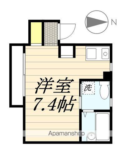 プログレス(ワンルーム/1階)の間取り写真