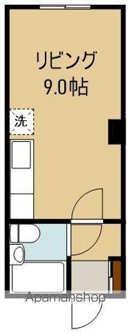 メゾンパティオ花園(ワンルーム/3階)の間取り写真