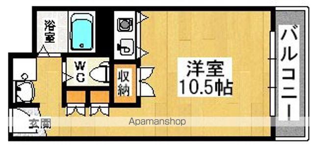 グリーンドゥダイワ(ワンルーム/3階)の間取り写真