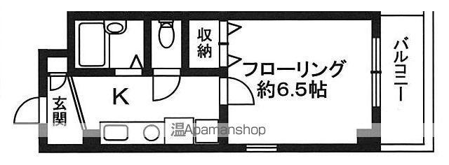アルル・アクタガワ(1K/1階)の間取り写真