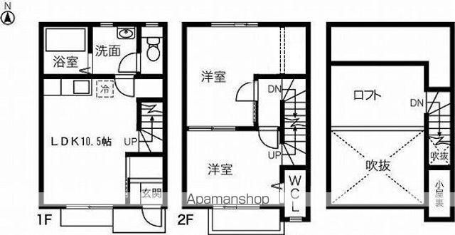 ＺＡＺ　ＧＡＲＤＥＮ　ＶＩＬＬＡＧＥ　Ｄ(2LDK)の間取り写真