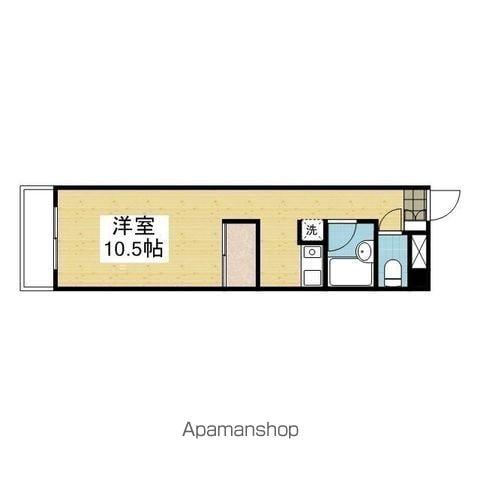 日正山越ハイツ1(ワンルーム/3階)の間取り写真