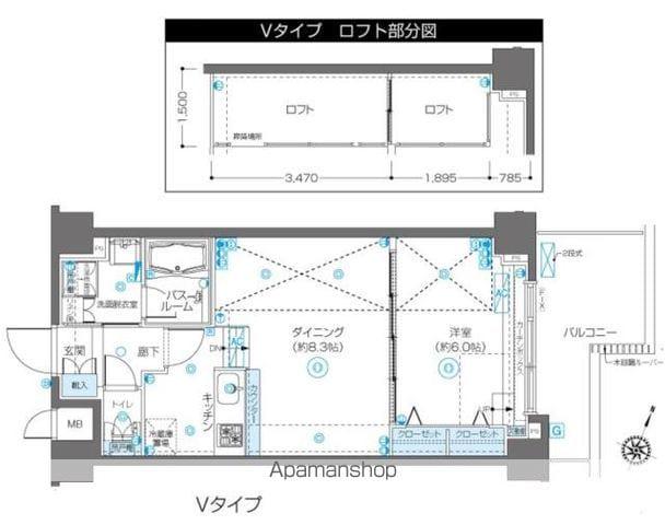 フェニックス飯田橋 1階階 間取り