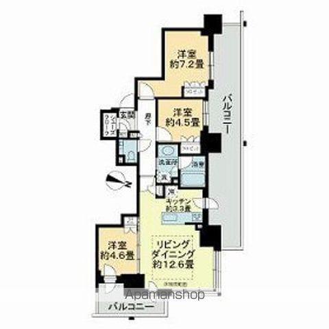 ザ・札幌タワーズ イーストタワー(3LDK/27階)の間取り写真