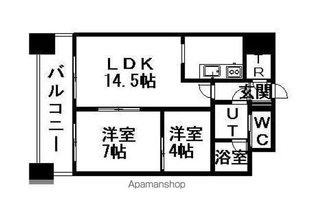パークアクシス札幌植物園前(1SLDK/8階)の間取り写真