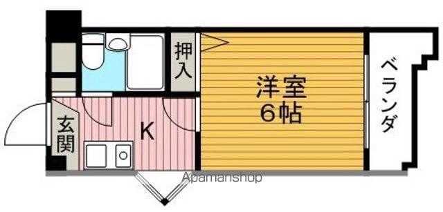 メゾン豊中PART16(1K/2階)の間取り写真