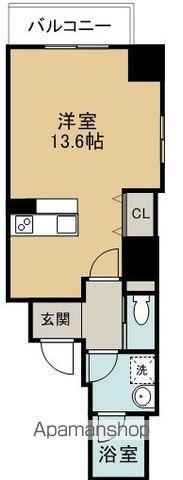 プランドール浅間(ワンルーム/8階)の間取り写真