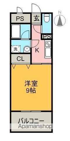 クライミングマンション(1K/2階)の間取り写真