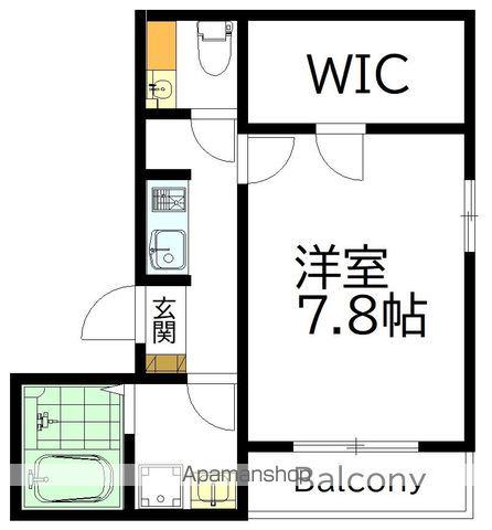 京王電鉄井の頭線 明大前駅 徒歩12分 2階建 新築(1K/2階)の間取り写真